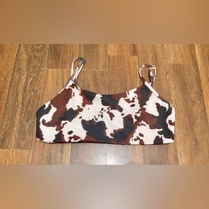 Skatie Yellowstone cow print top
